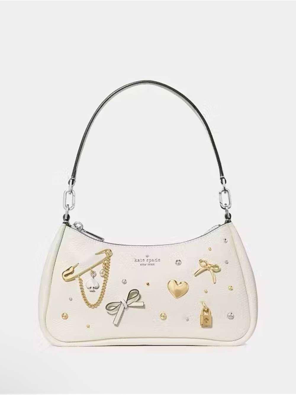 Kate Spade Kayla Charmed Convertible Shoulder Bag Meringue